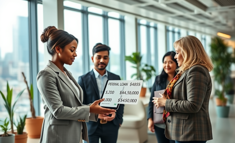 Image représentant les prêts personnels et les montants disponibles.