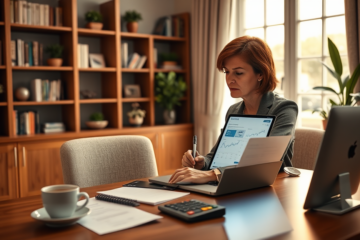 Un utilisateur utilisant un simulateur de crédit personnel pour déterminer le montant empruntable.