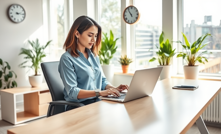 Une personne utilisant un outil en ligne pour simuler un prêt personnel.