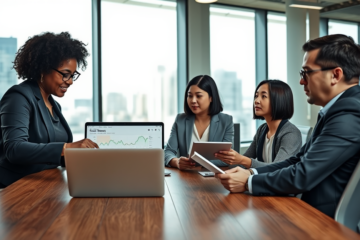 Une personne vérifiant le montant de son prêt en ligne.