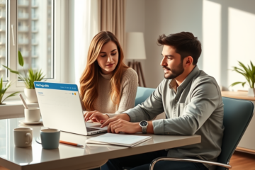 Image illustrant un prêt immobilier en ligne, représentant la facilité et la rapidité des démarches