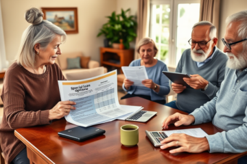 Image représentant des retraités envisageant des prêts avec des conditions spéciales.