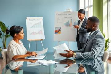 Un homme examine des options de prêt personnel avec ATB Financial.
